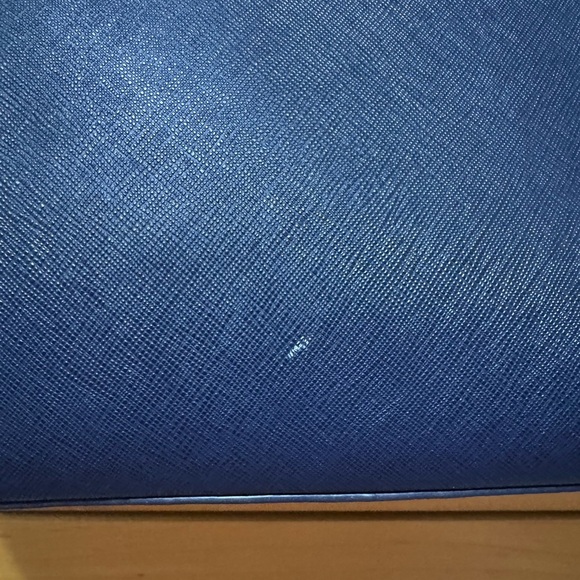 Michael Kors leather large top-zip tote! Navy blue - Picture 4 of 4